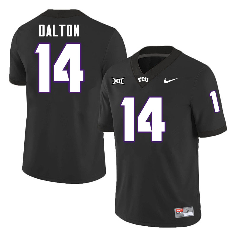 #14 Andy Dalton TCU Jersey,Texas Christian University Horned Frogs Football Jersey-Black